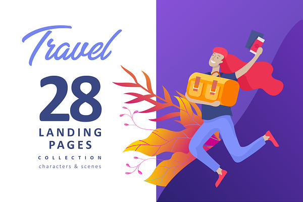 Time to travel. Landing pages