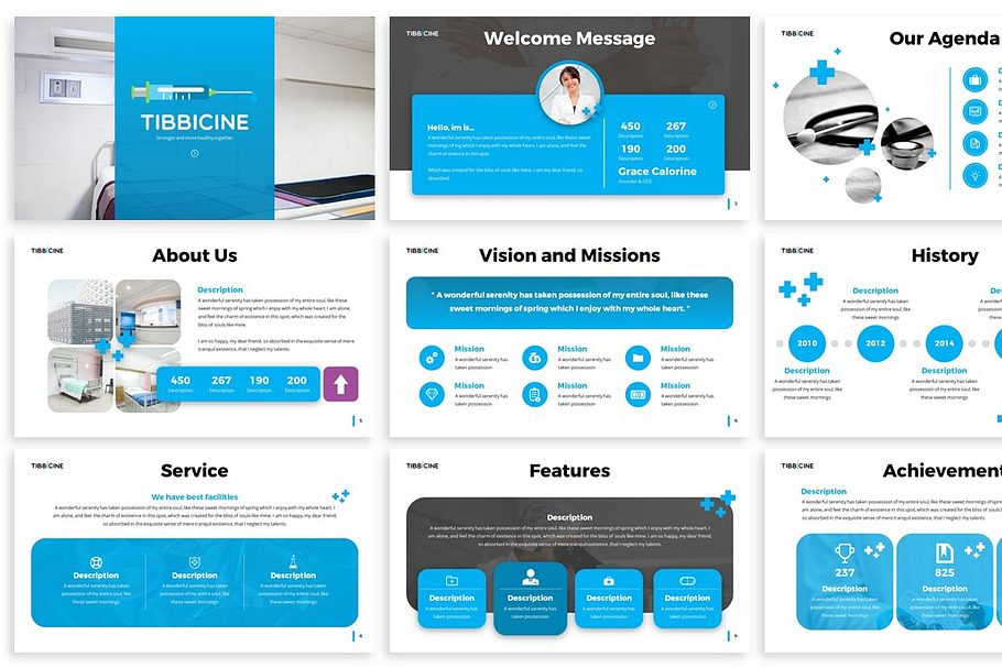 Tibbicine - Healthcare Keynote in Keynote Templates - product preview 8