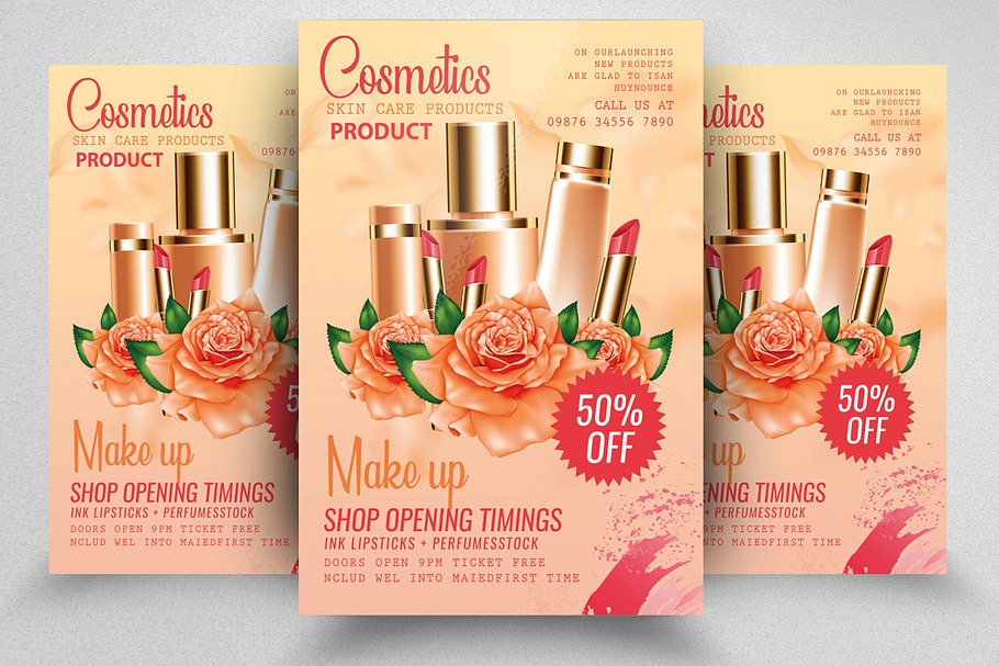 Cosmetics Product Promotion Flyer in Flyer Templates - product preview 8