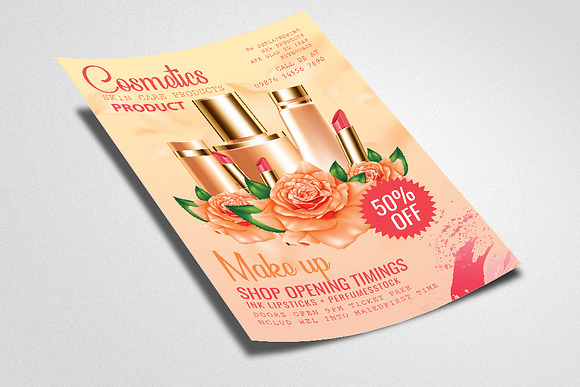 Cosmetics Product Promotion Flyer in Flyer Templates - product preview 1