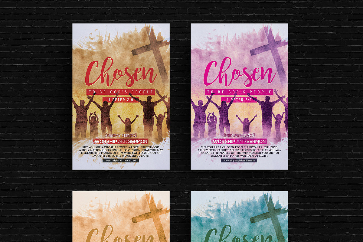 Chosen Church Flyer in Flyer Templates - product preview 8