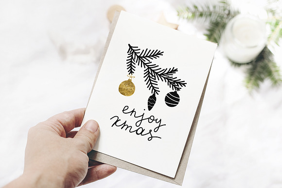 Christmas holiday cards & tags set in Illustrations - product preview 1
