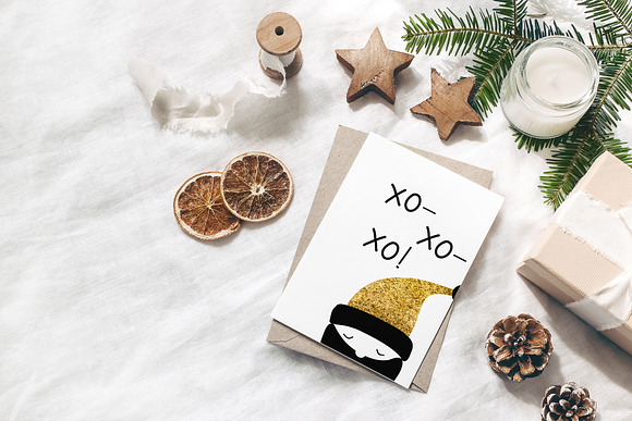 Christmas holiday cards & tags set in Illustrations - product preview 6