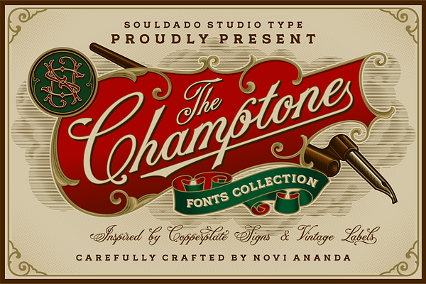 NS CHAMPTONE Fonts Collection