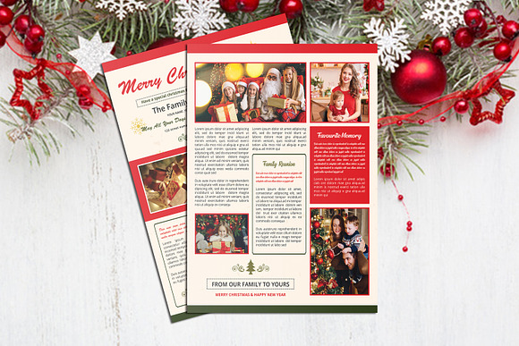 Christmas Newsletter Template V914 in Flyer Templates - product preview 5