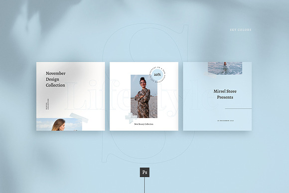 Mirrel Instagram Puzzle Templates in Instagram Templates - product preview 4