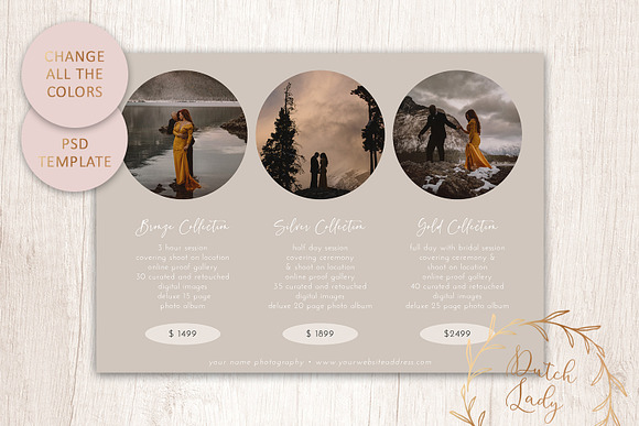 PSD Photo Price Card Template #16 in Card Templates - product preview 4