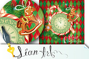Holiday Christmas Card with watch