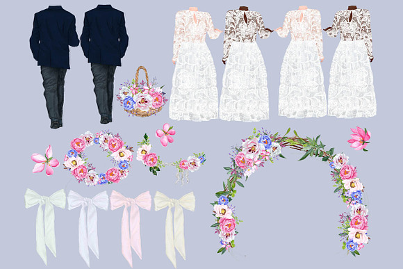 Wedding Flower Girl and Page boy in Illustrations - product preview 1