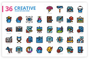 36 Creative Icons x 3 Styles