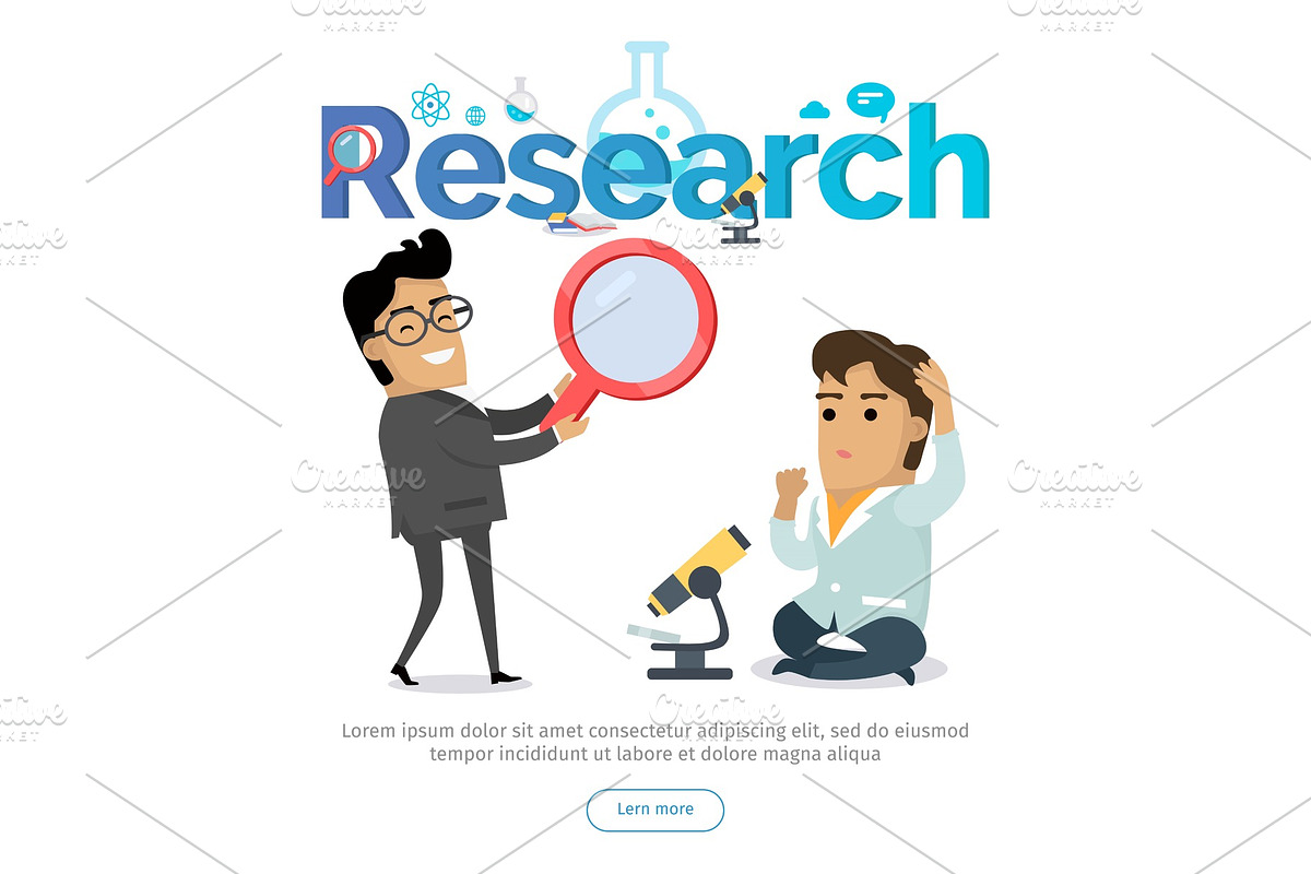 Research Conceptual Flat Vector Web in Illustrations - product preview 8