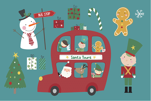 Santa Tours in Illustrations - product preview 1