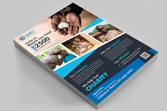 Charity Fundraisers Flyer in Flyer Templates - product preview 2