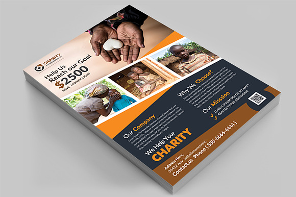 Charity Fundraisers Flyer in Flyer Templates - product preview 3