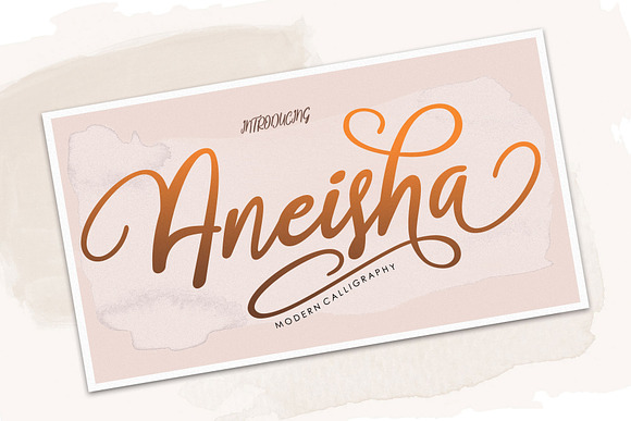 Aneisha Script in Script Fonts - product preview 6