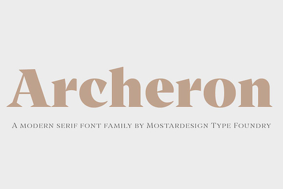 Archeron & Archeron Stencil-85% off in Serif Fonts - product preview 1