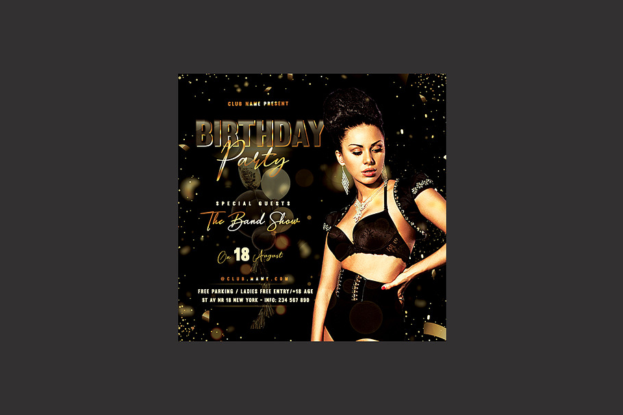 Birthday Party Flyer in Flyer Templates - product preview 8
