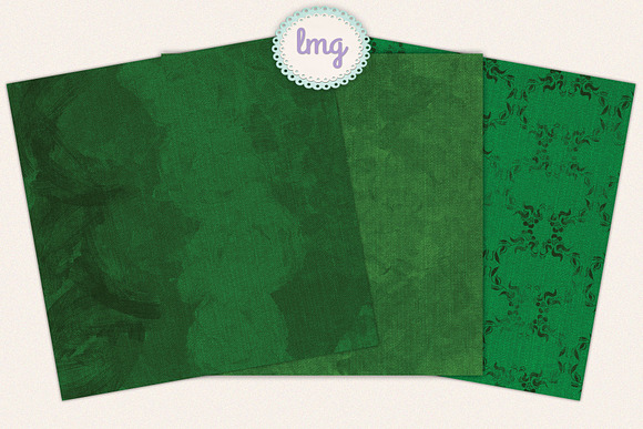 Green Denim Scrapbook Papers in Patterns - product preview 4