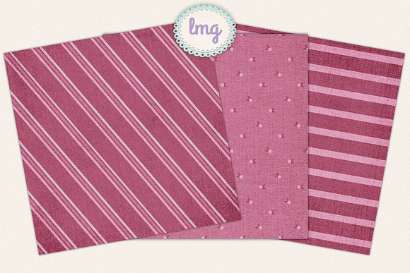 Pink Denim Scrapbook Paper in Patterns - product preview 2