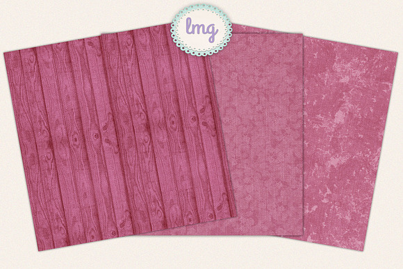 Pink Denim Scrapbook Paper in Patterns - product preview 3