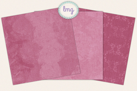 Pink Denim Scrapbook Paper in Patterns - product preview 4