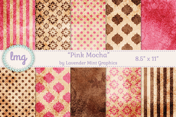 Pink and Brown Digital Journal Paper