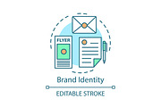 Brand identity concept icon