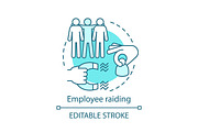 Employee raiding concept icon