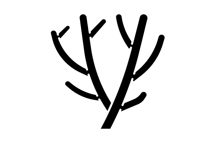 Pencil cactus glyph icon in Icons - product preview 8