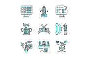 RPA color icons set