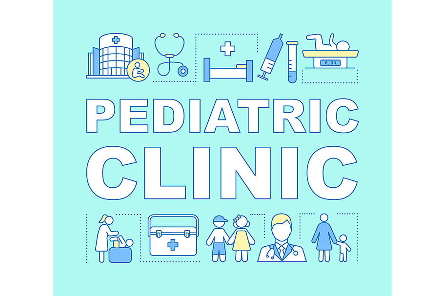 Pediatric clinic  banner in Icons - product preview 8
