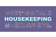 Housekeeping word concepts banner
