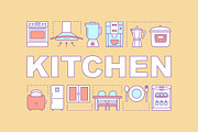 Kitchen word concepts banner