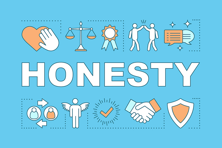 Honesty word concepts banner in Icons - product preview 8