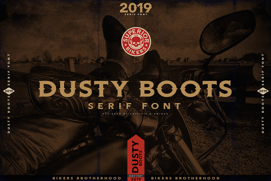 DUSTY BOOTS - Serif font