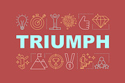Triumph word concepts banner