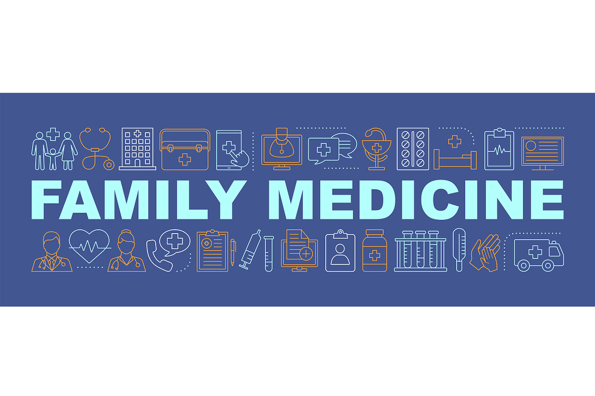 Family medicine word concepts banner in Icons - product preview 8