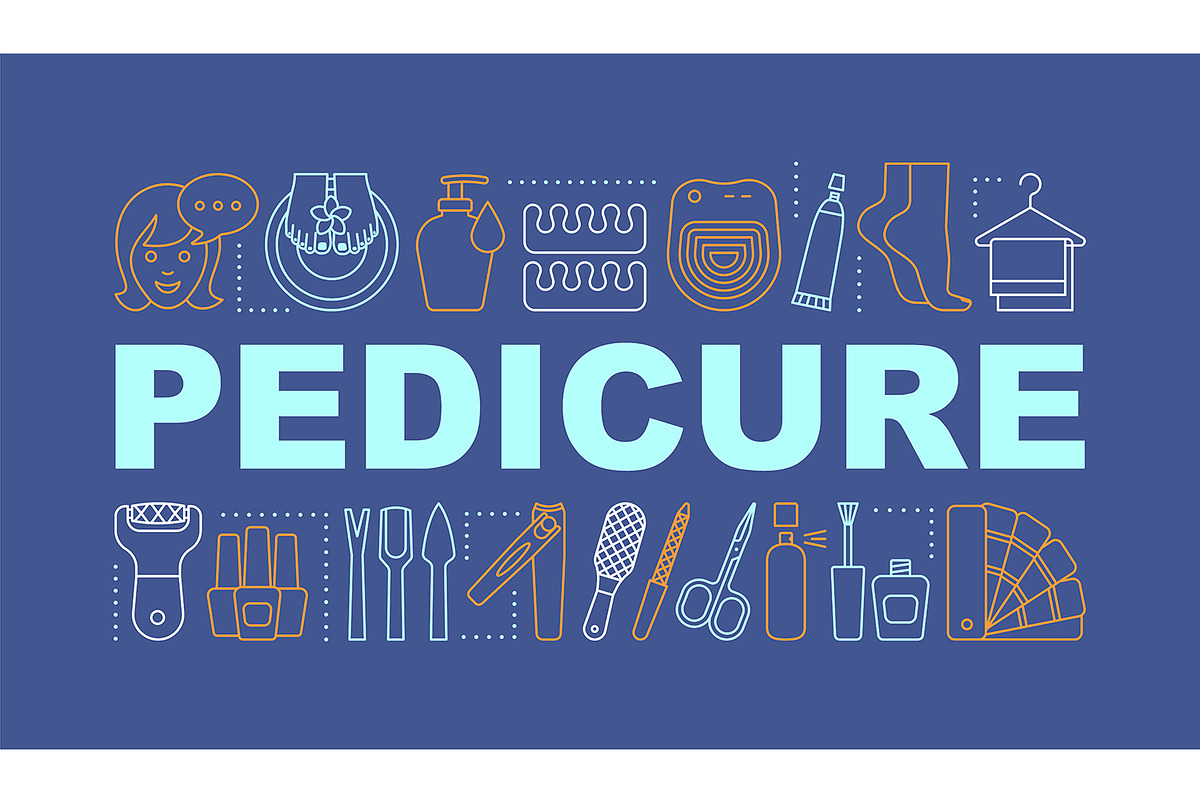 Pedicure word concepts banner in Icons - product preview 8