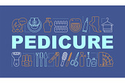 Pedicure word concepts banner