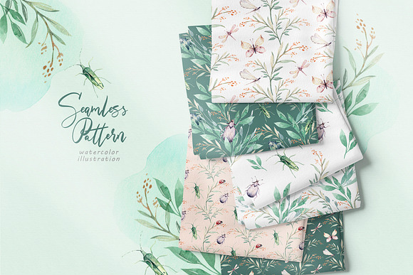Butterflies and funny bugs set in Illustrations - product preview 8