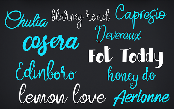 20 Script Fonts in Script Fonts - product preview 1
