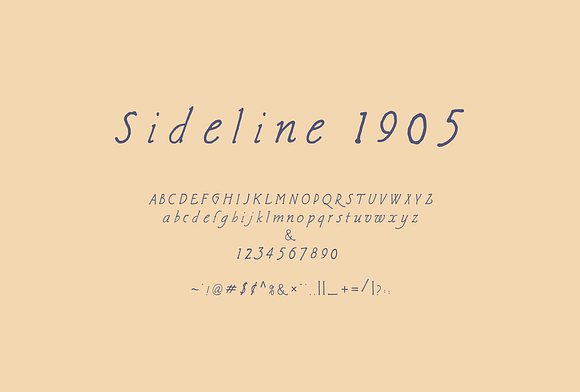 Sideline 1905 Authentic Vintage Font in Serif Fonts - product preview 3