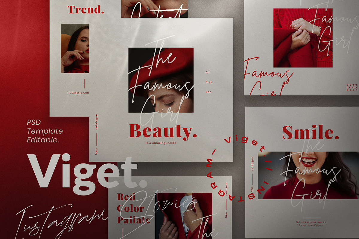 Viget - Fashion Social Media+Storis in Instagram Templates - product preview 8