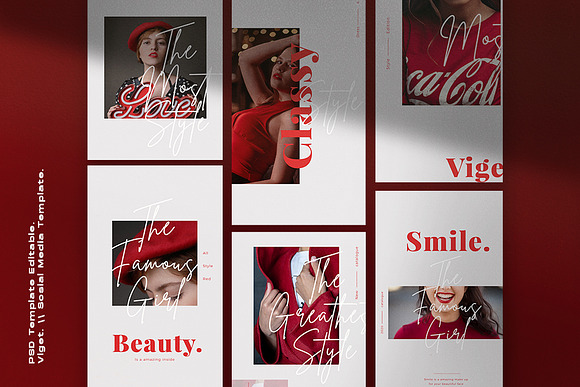 Viget - Fashion Social Media+Storis in Instagram Templates - product preview 1