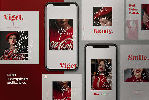Viget - Fashion Social Media+Storis in Instagram Templates - product preview 3