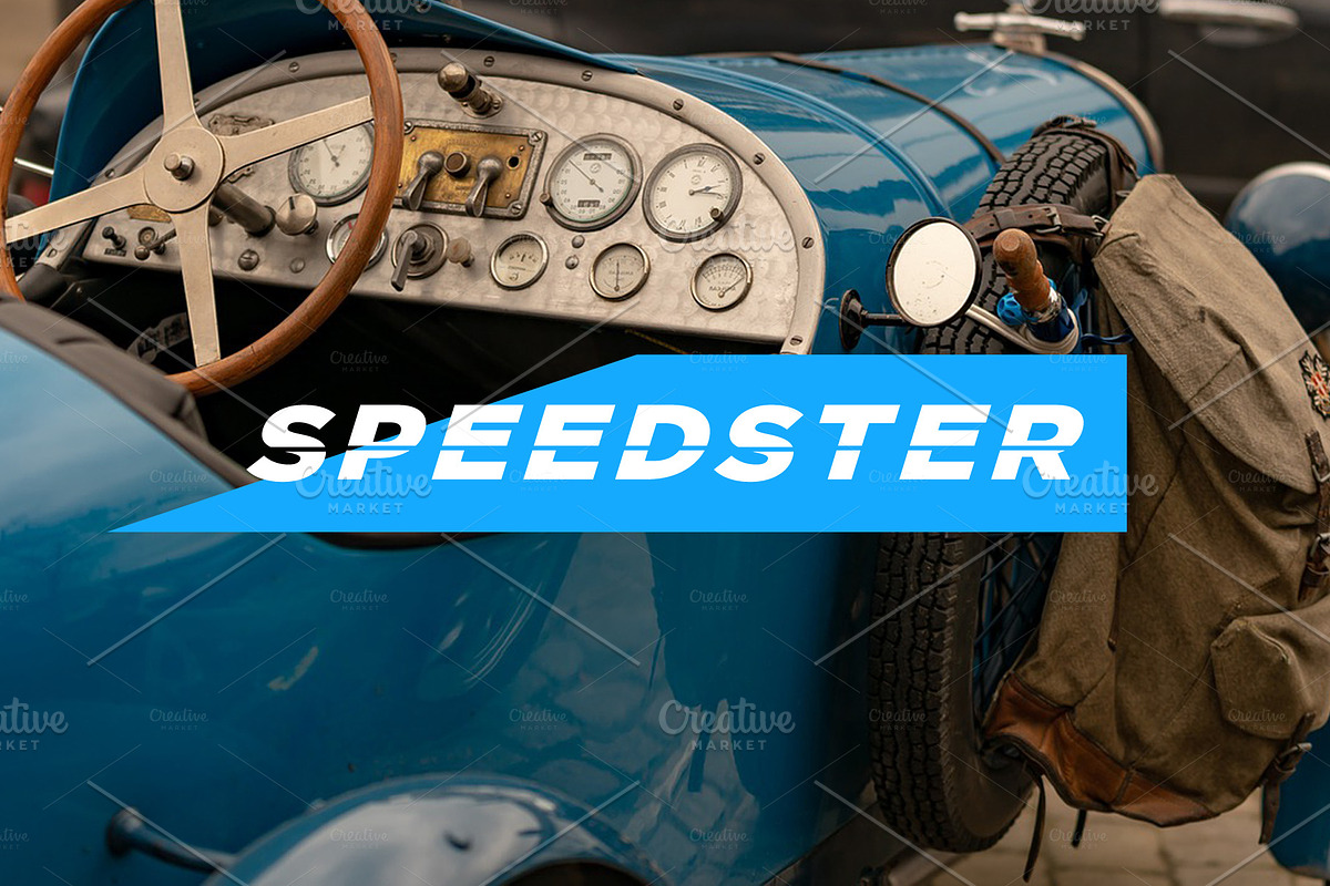 Speedster Vector font in Sans-Serif Fonts - product preview 8