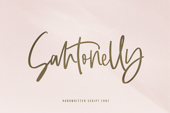 Santonelly | A Script Font in Script Fonts - product preview 19