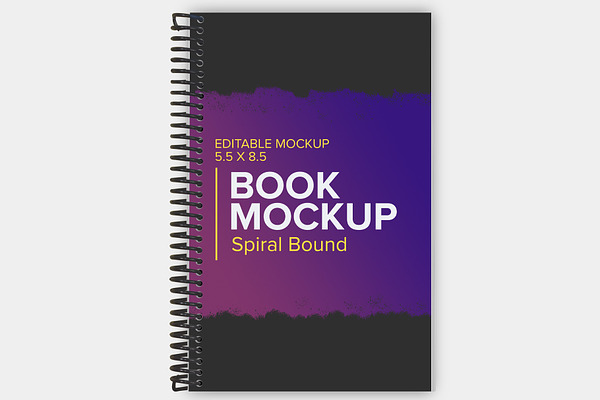 Spiral Bound Book Mockup