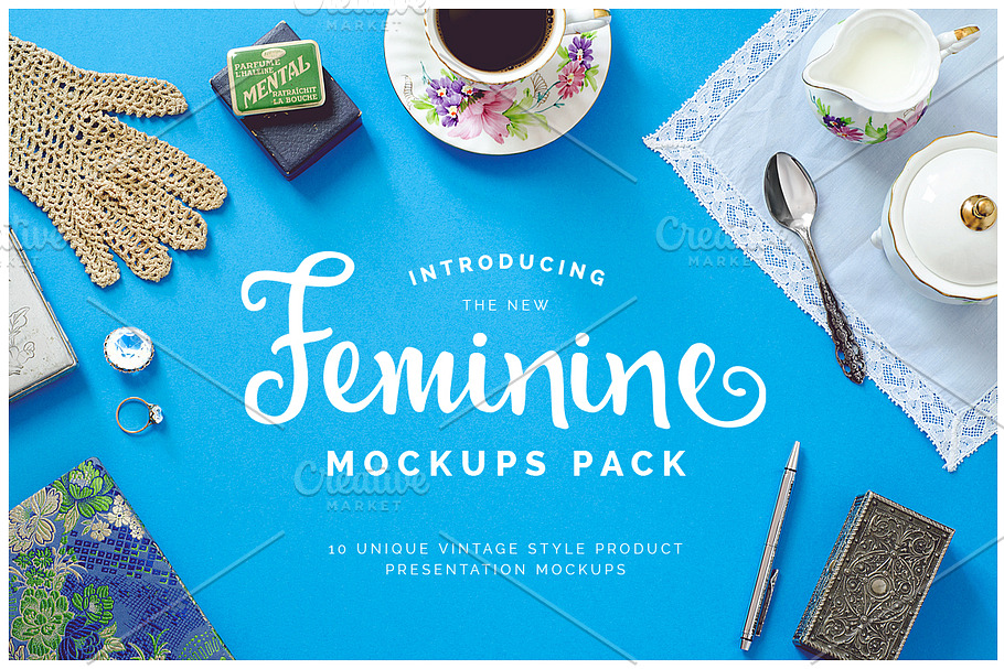 10 Feminine Mockups Pack in Product Mockups - product preview 8