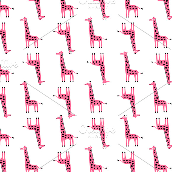 Pink Animals, A Giraffe in Patterns - product preview 2